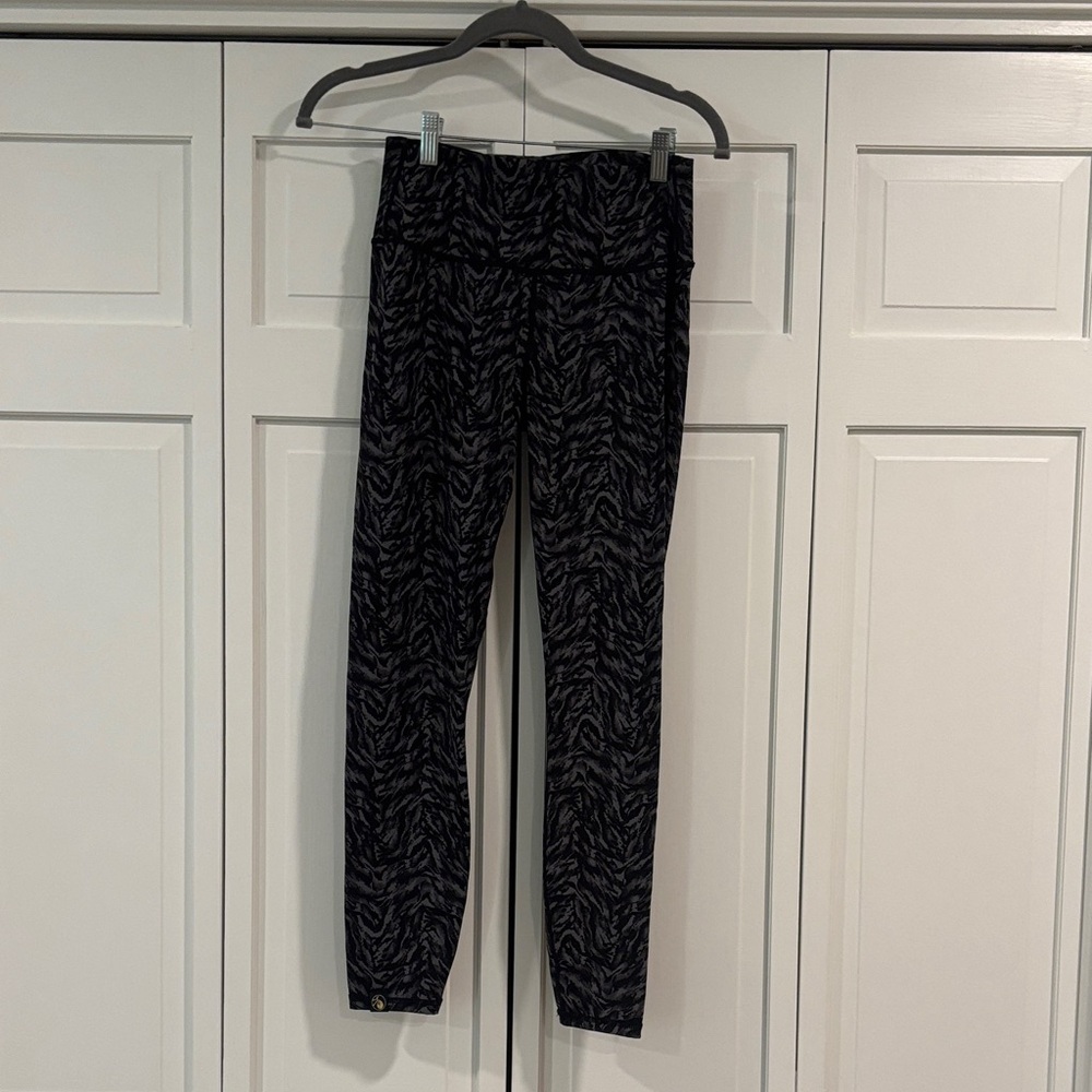 Varley Black and Gray Patterned Leggings